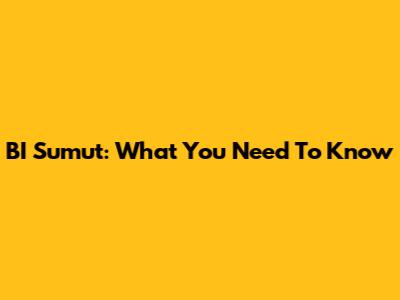 BI Sumut: What You Need To Know