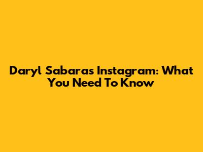 Daryl Sabara's Instagram: What You Need To Know