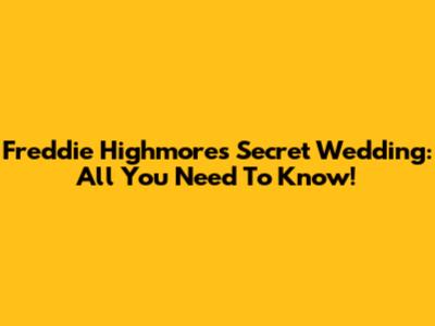 Freddie Highmore's Secret Wedding: All You Need To Know!