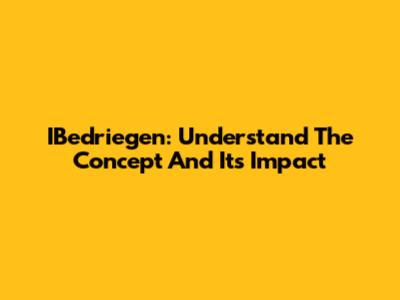 IBedriegen: Understand The Concept And Its Impact