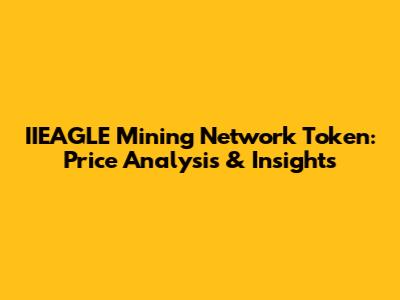 IIEAGLE Mining Network Token: Price Analysis & Insights