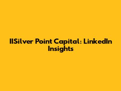 IISilver Point Capital: LinkedIn Insights