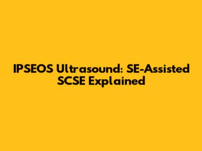 IPSEOS Ultrasound: SE-Assisted SCSE Explained