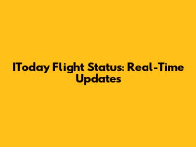 IToday Flight Status: Real-Time Updates