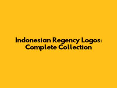 Indonesian Regency Logos: Complete Collection