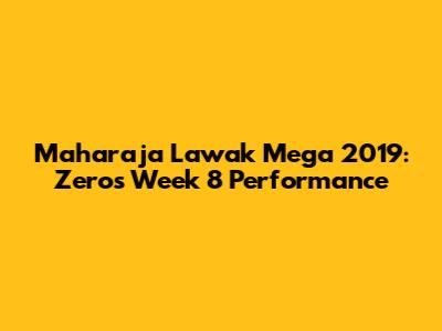 Maharaja Lawak Mega 2019: Zero's Week 8 Performance