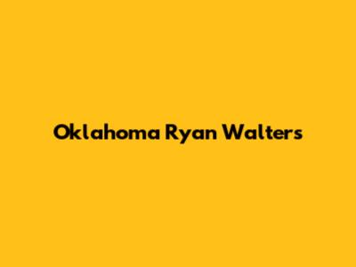 Oklahoma Ryan Walters' 