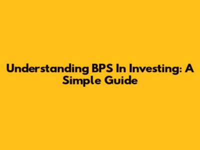 Understanding BPS In Investing: A Simple Guide