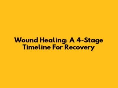 Wound Healing: A 4-Stage Timeline For Recovery